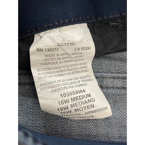 Lee Women's Size Flex Motion Regular Fit Straight Leg Jean Royal Chakra 16 - Picture 5 of 15